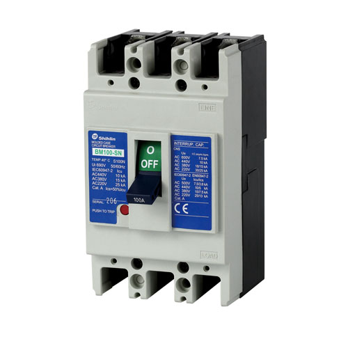 Shihlin BM-100SN (2P) (60, 100A) 15 kA Moulded Case Circuit Breaker (MCCB)