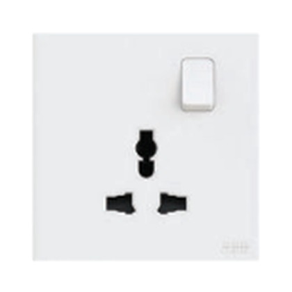 ABB Framia BC294 1 Gang Switched Multi Socket Outlet, 16A (White)