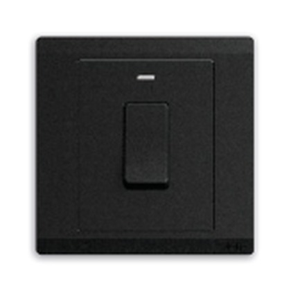 ABB Inora BL111S-885 1 Gang 1 Way DP Switch With Marking "ON" 20A (Starry Black)