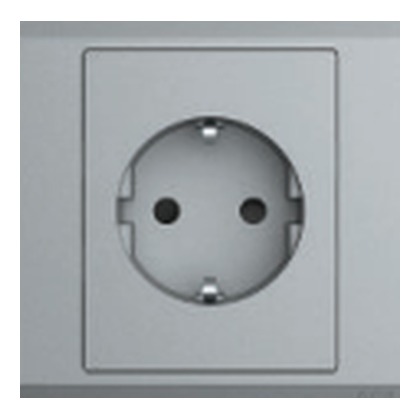 ABB Inora BL296-G 1 Gang 16A Schuko Socket (Classic Grey)