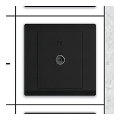 ABB Inora BL301-885 1 Gang TV Outlet (Starry Black)