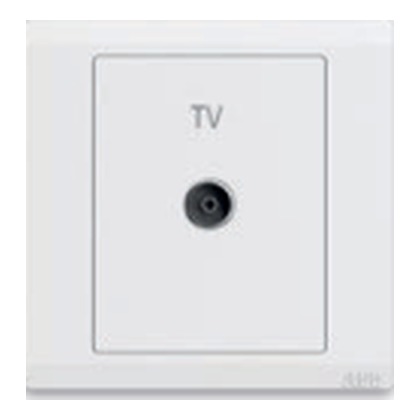 ABB Inora BL301 1 Gang TV Outlet (White)