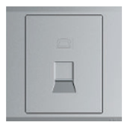 ABB Inora BL321-G 1 Gang Telephone Outlet (Classic Grey)
