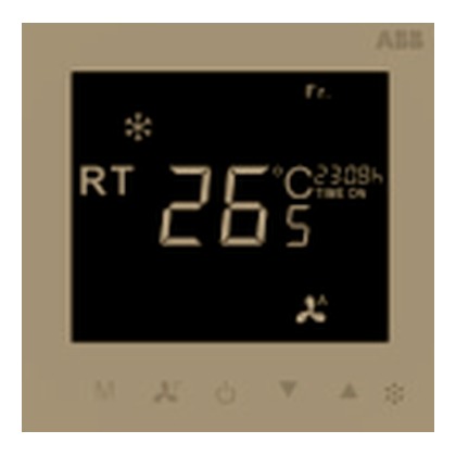 ABB Inora BR417-PG Thermostat, ON/OFF (2/3 wires) (Royal Gold)