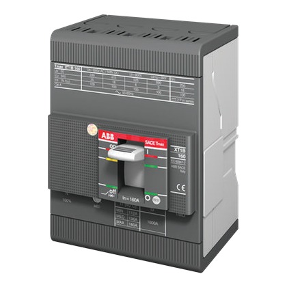 ABB SACE Tmax XT1C 160 TMD 100-1000 4P (100A, 25kA) Moulded Case Circuit Breaker (MCCB)