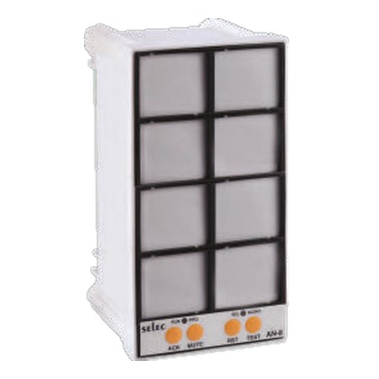 Selec AN-8-0-0-230V 8-Window Microprocessor Alarm Annunciator (230V AC, 147x76 mm)