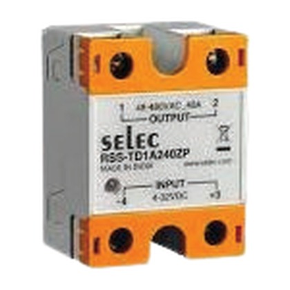 Selec RSS-TD1A125ZP 25A Zero-Crossing Single-Phase Solid State Relay (SSR, 4-32V DC Input, 24-330V AC Load)